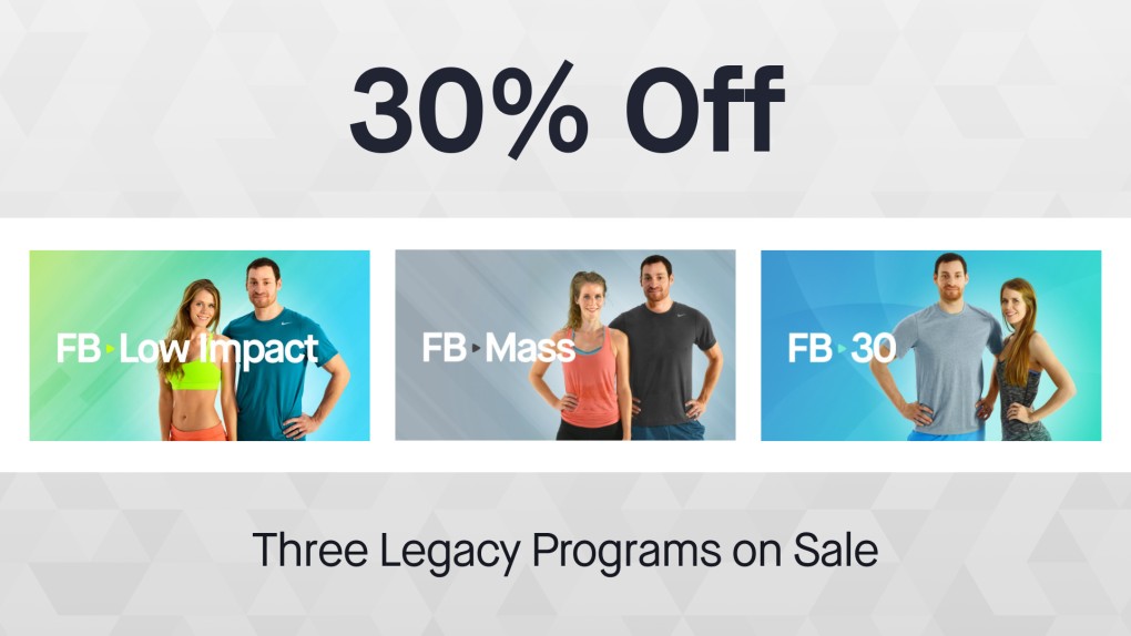 Three Legacy Programs on SALE for 30% Off! - October 2022 Sale